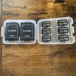 Lerdisk Factory Wholesale 6-Pack Micro SD Card 128MB in Bulk Small Cap